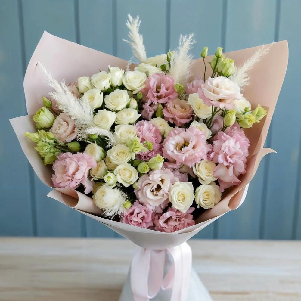 Букет цветов из: Альстромерии и Розы в Большое Мурашкино