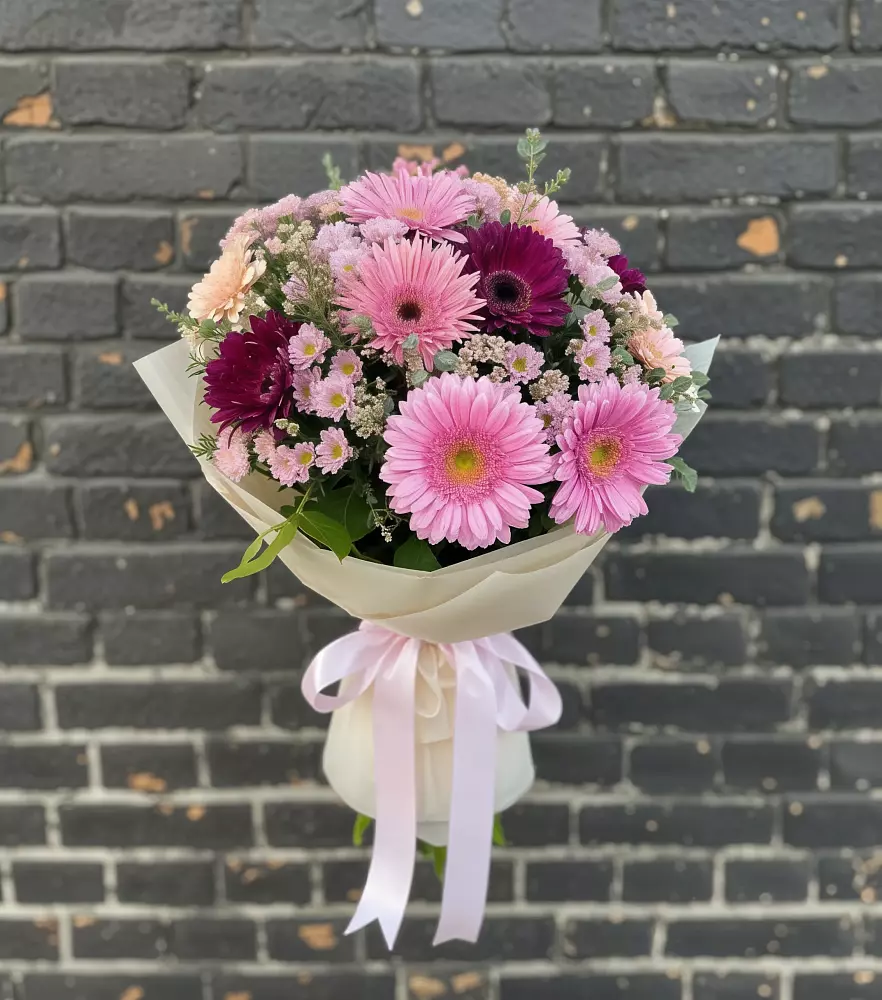 Букет цветов из: Герберы и Хризантемы в Большое Мурашкино