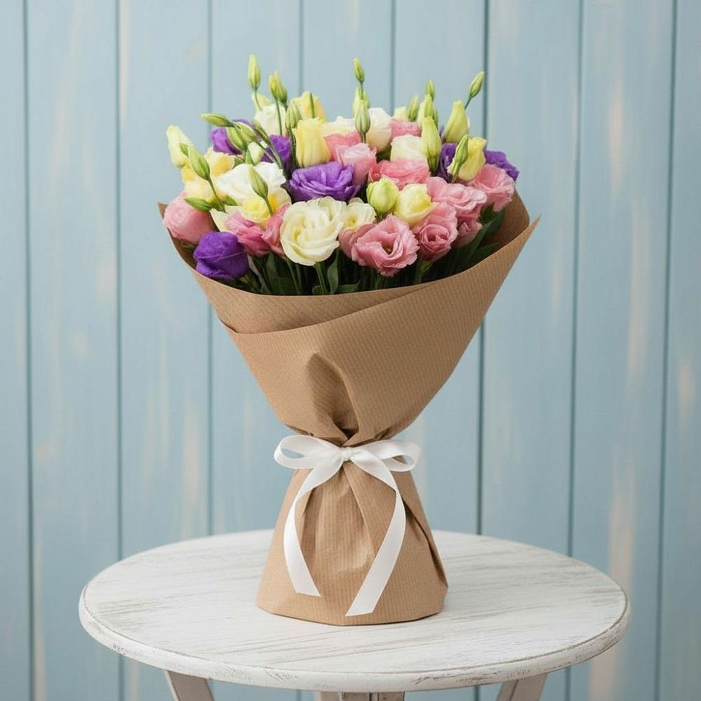 Букет цветов из: Лизиантусы в Большое Мурашкино