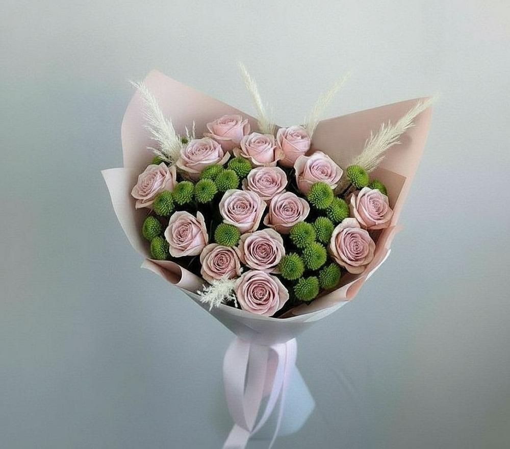 Букет цветов из: Розы и Хризантемы в Большое Мурашкино