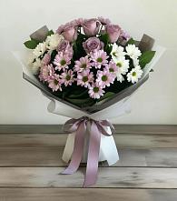 Букет цветов из:  Хризантемы и Розы #REPLACE_PRED# Большое Мурашкино