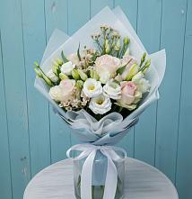 Букет цветов из:  Розы и Лизиантусы #REPLACE_PRED# Большое Мурашкино
