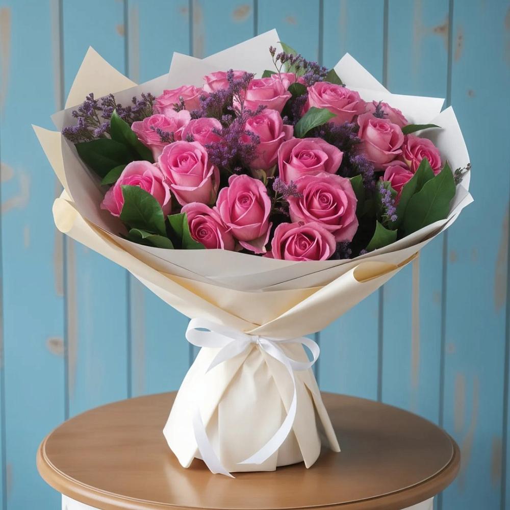 Букет цветов из: Розы в Большое Мурашкино