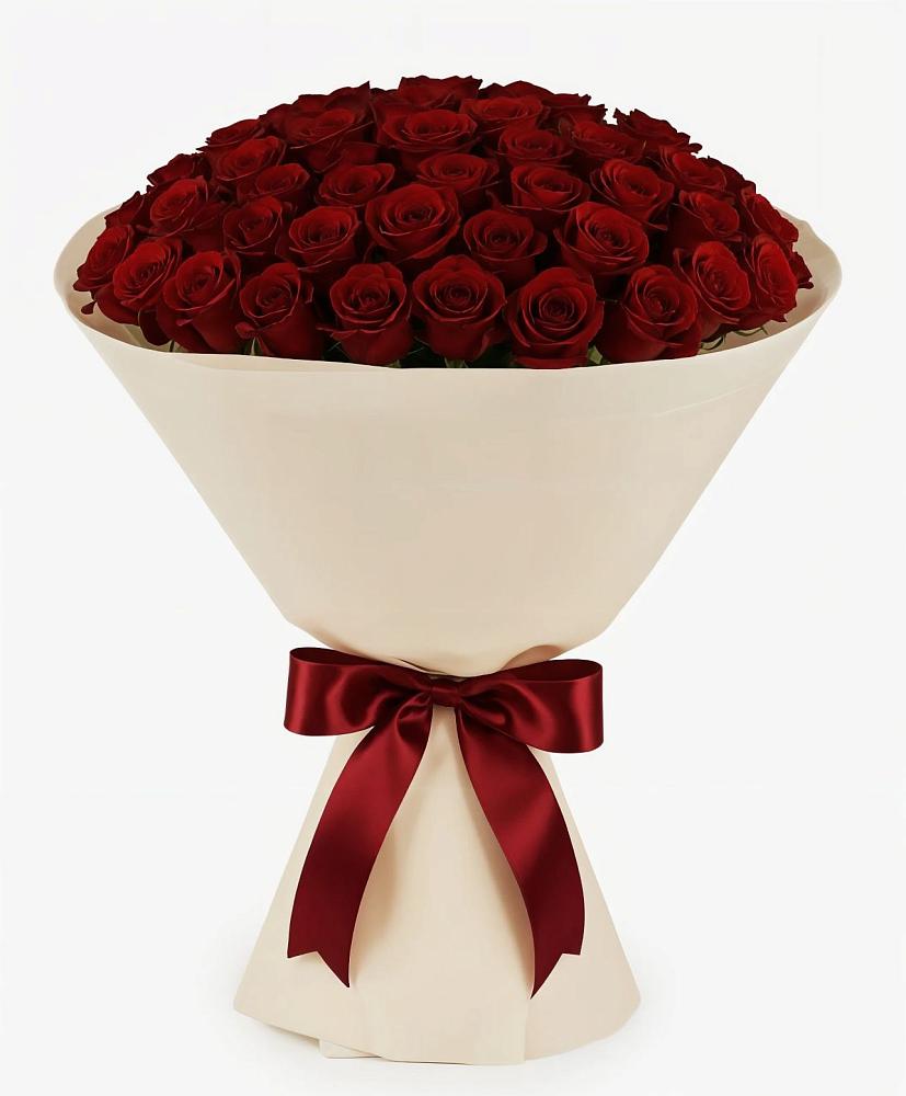 Букет 101 Бордовая роза Блэк Бакарра в Большое Мурашкино