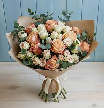 Букет цветов из:  Альстромерии и Розы в Большое Мурашкино