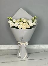 Букет цветов из:  Розы и Лизиантусы в Большое Мурашкино